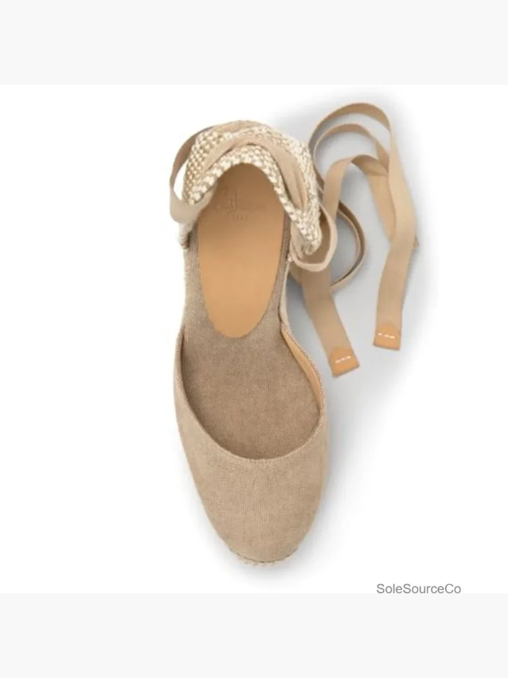 Wedge Espadrilles with Ankle Strap Wedge Heel Canvas Sandals